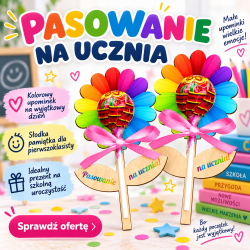 Kwiatek na lizaka z nadrukiem prezent dla...