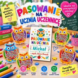 Gotowy Zestaw na Pasowanie na Ucznia Sówka...