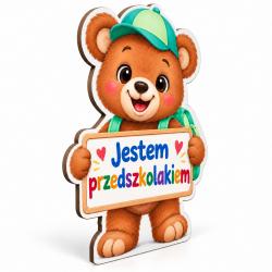 Magnes Jestem Przedszkolakiem z misiem na...
