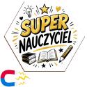 Magnes z nadrukiem Super Nauczyciel – prezent na Dzień Nauczyciela dla nauczyciela, wychowawcy, pedagoga, upominek szkolny