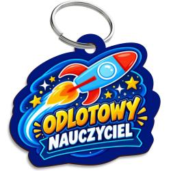 Brelok z nadrukiem Odlotowy Nauczyciel –...