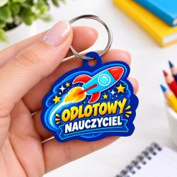 Brelok z nadrukiem Odlotowy Nauczyciel –...