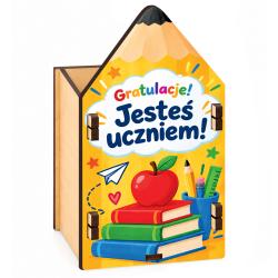 Prezent na pasowanie na ucznia – pudełko na...