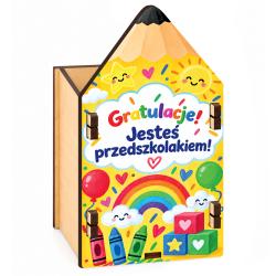 Prezent na pasowanie na przedszkolaka – pudełko...