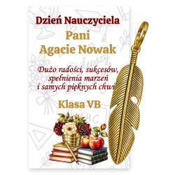 Bilecik z brelokiem na Dzień Nauczyciela –...