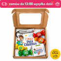 Zestaw prezentowy na Dzień Chłopaka z latarką, miarką i cukierkami – gotowy upominek dla chłopca w pudełku
