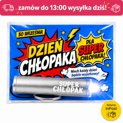 Zestaw na Dzień Chłopaka Latarka SUPER CHŁOPAK...