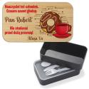 Lunch box z nadrukiem dla nauczyciela – personalizowane pudełko na kanapki na Dzień Nauczyciela, prezent dla wychowawcy od klasy