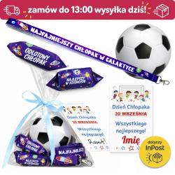 Gotowy zestaw na Dzień Chłopaka – piłka, smycz...