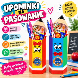 Zestaw pasowanie na ucznia z imieniem dziecka –...