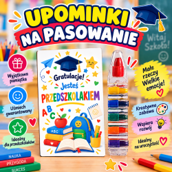 Kredki 6 szt. z tabliczką na Pasowanie na...