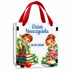 Pudełko prezentowe dla nauczyciela z nadrukiem...