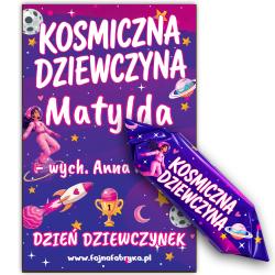 Personalizowany bilecik z krówką na Dzień...