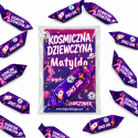 Personalizowany bilecik z krówką na Dzień Dziewczynek – prezent dla dziewczynki z imieniem, upominek do szkoły 11 października