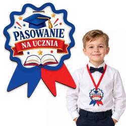 Medal na pasowanie na ucznia – kolorowy medal dla...