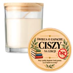 Świeca waniliowa z nadrukiem na Dzień...