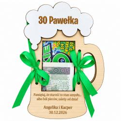 Kartka urodzinowa z grawerem na pieniądze –...