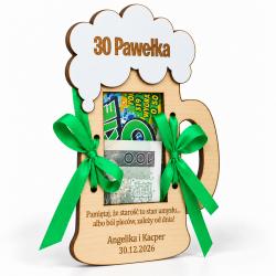 Kartka urodzinowa z grawerem na pieniądze –...