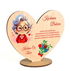 Statuetka dla Babci z nadrukiem i życzeniami –...
