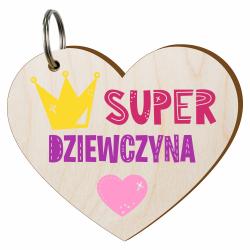Brelok z dedykacją upominek na Dzień Dziewczyny...