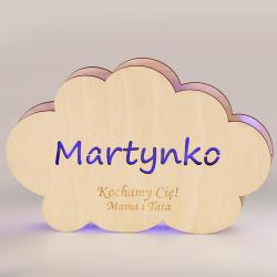 Lampka chmurka LED dla dziecka personalizowana...