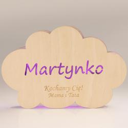Lampka chmurka LED dla dziecka personalizowana...