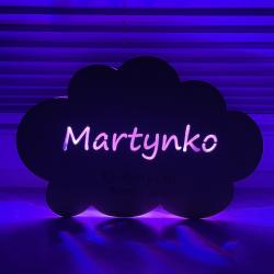 Lampka chmurka LED dla dziecka personalizowana...