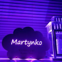 Lampka chmurka LED dla dziecka personalizowana...
