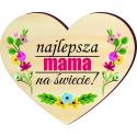 Drewniany magnes na dzien mamy
