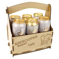 Zestaw dla Taty nosidło na piwo i lampka LED...