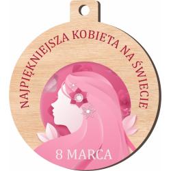 Medal z wstążką upominek na Dzień Kobiet 8...