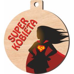 Medal Super Kobieta z wstążką upominek na Dzień...