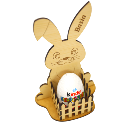 Wielkanocny zajac na jajko kinder niespodzianka...