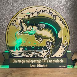 Lampka RGB LED dla wędkarza prezent dla Taty na...