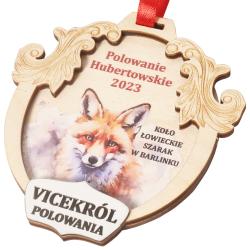Drewniany medal myśliwski dla vicekróla...